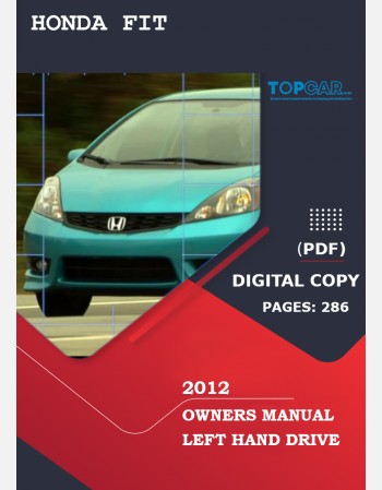 Honda Fit Owners Manual